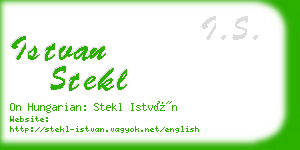 istvan stekl business card